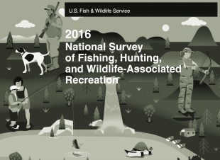 Screenshot of the U.S. Fish & Wildlife Service's 2016 National Survey of Fishing, Hunting and Wildlife-Associated Recreation 2016 report 